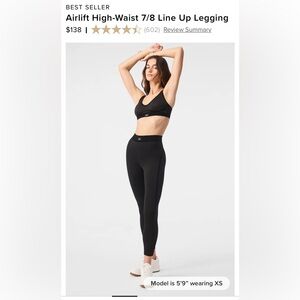 Airlift high waist 7/8 line up leggings